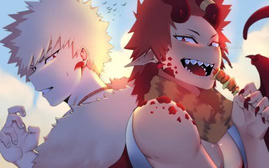 Bakugou Katsuki and Eijiro Kirishima (WIP)
