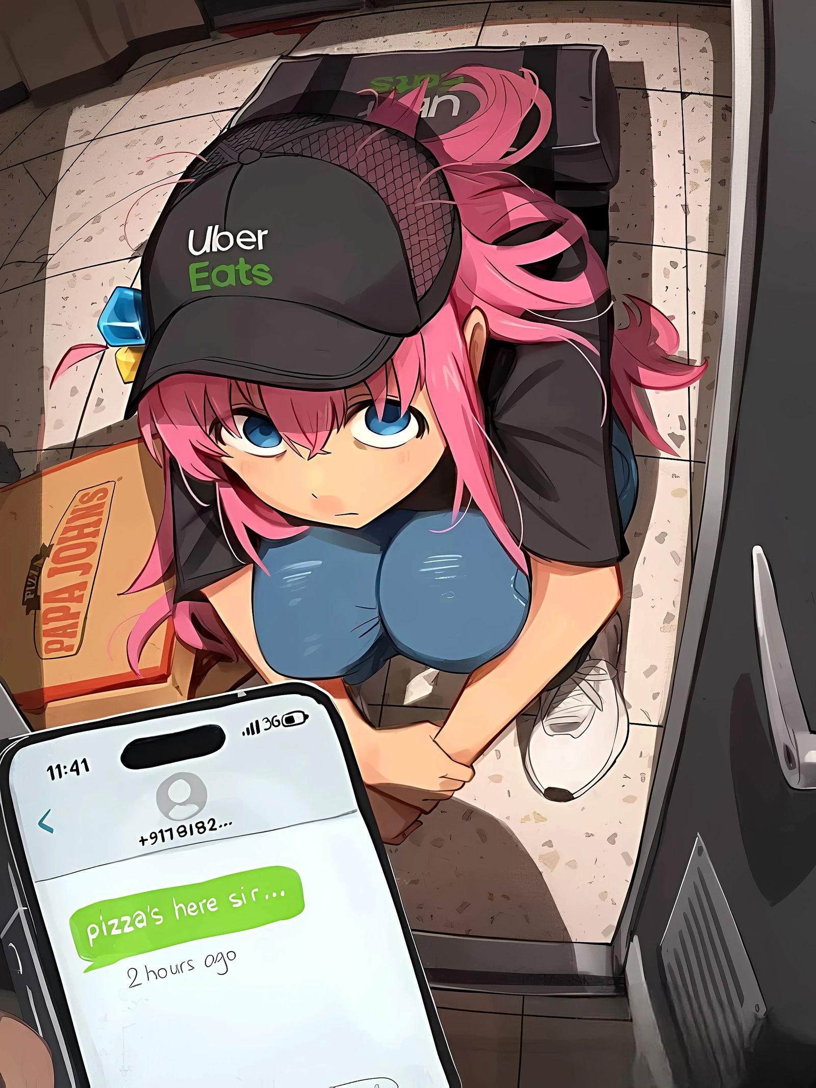A Delivery Girl Ate Your Pizza